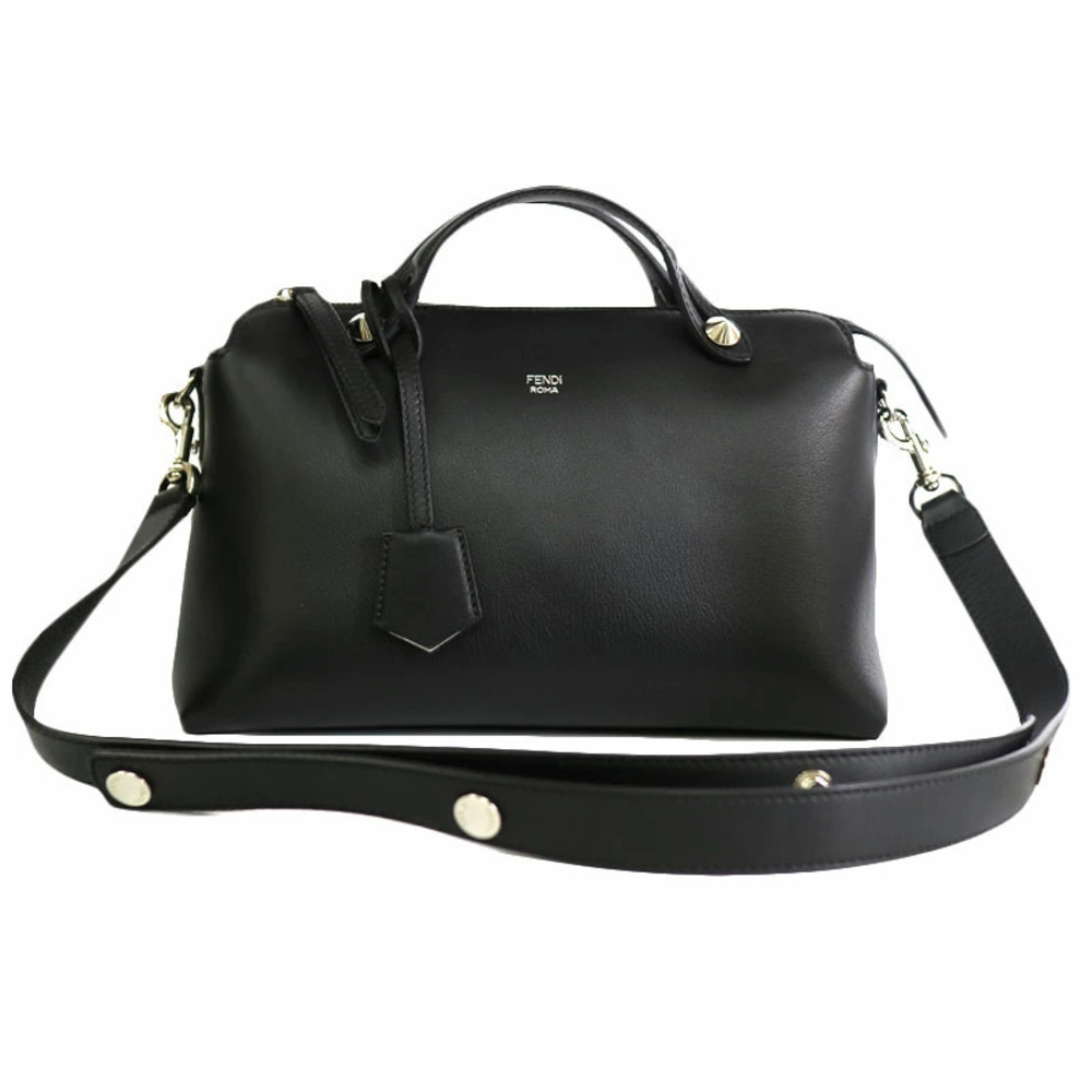 FENDI By The Way Black Leather Shoulder Bag
